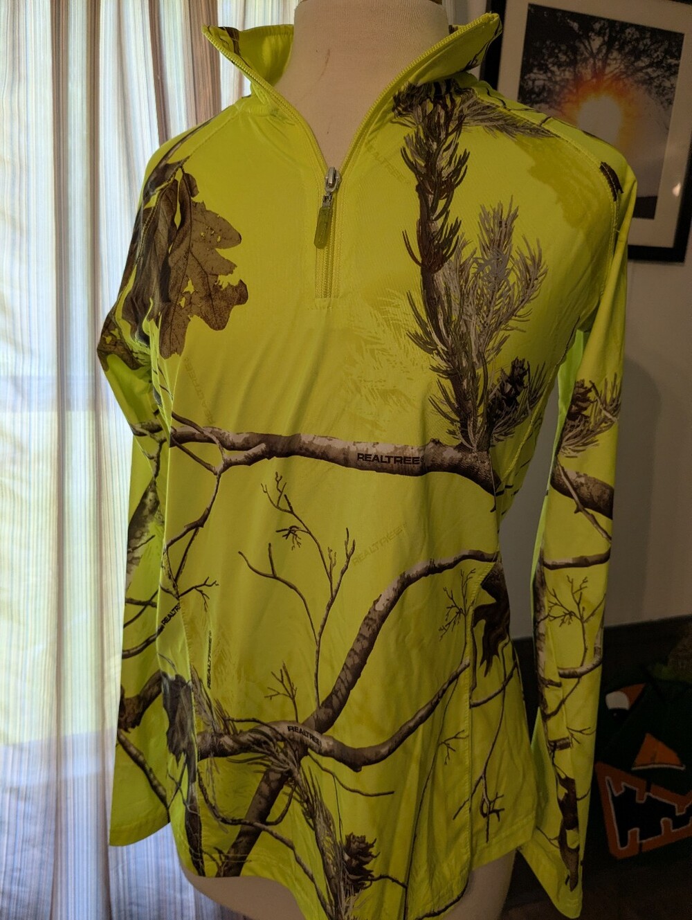 Realtree High-Visibility Yellow Camo 1/4 Zip Pullover